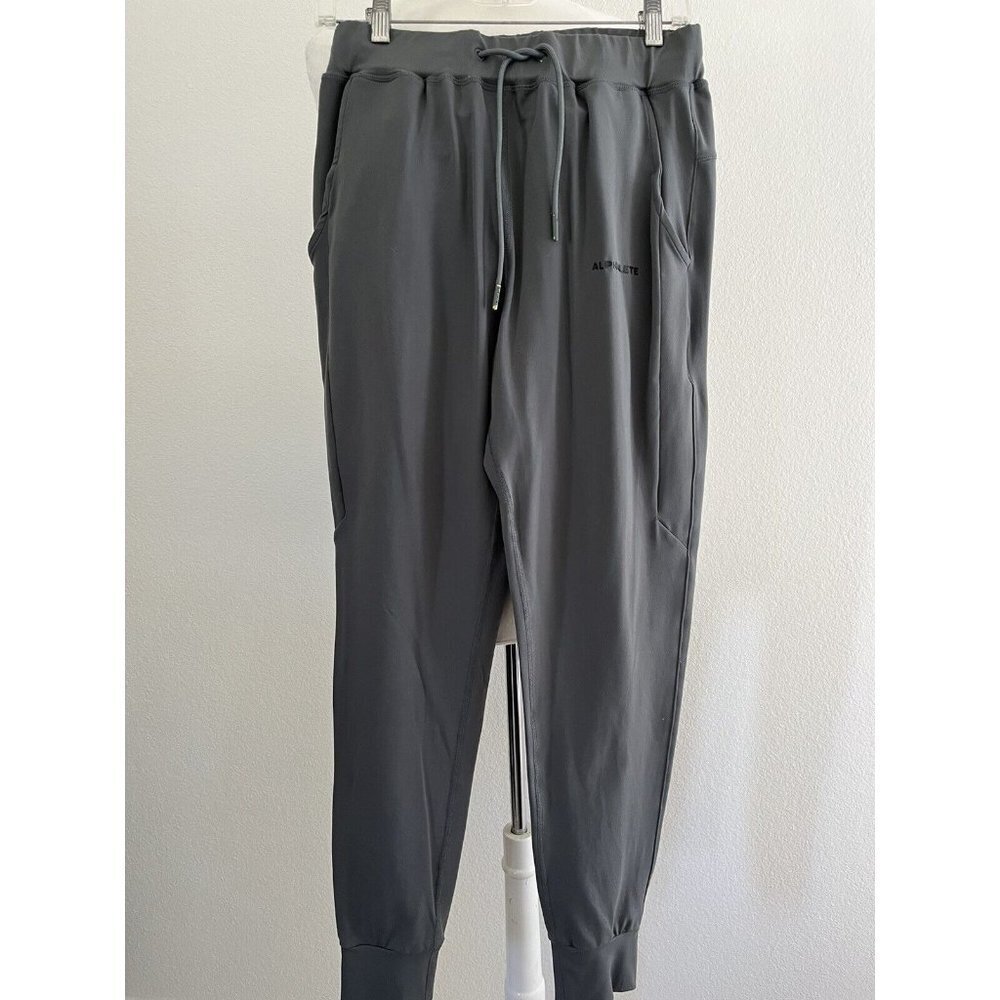 Alphalete Joggers Size Medium Sweatpants Gray Tapered Athletic Workout Gym Pants